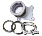 T3/T4 5 Bolts To 2.5" V-Band Flange Steel Adaptor+1 Clamp+2 Flanges Combo