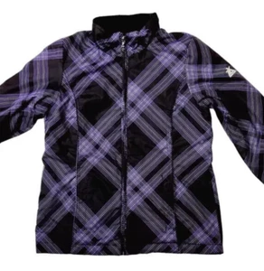 ZeroXposur Womens Reversible Ski Jacket Small Purple Black Plush Winter Coat - Picture 1 of 16