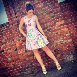 My Little Pony Schmetterlinge Retro Skater Kleid Wild Bangerang MLP Vintage 50er 1 - Bild 1 von 6