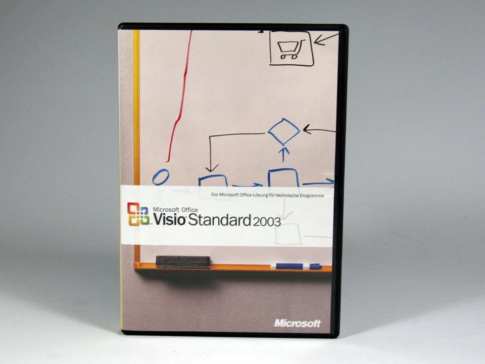 Microsoft Visio 2003 Standard Vollversion, deutsch, SKU: D86-01771 - Bild 1 von 1