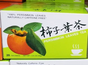 PAQUETE DE 2 HOJAS DE CAQUI TÉ SIN CAFEÍNA 20 BOLSAS DE TÉ - Imagen 1 de 2
