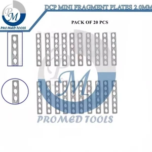 DCP 2.0mm Orthopedic Mini Fragment Surgical Plate 6 Holes Pack Of 20 - Picture 1 of 7