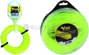 FILO DECESPUGLIATORE VIGOR QUADRO IN NYLON GIALLO 15 / 30 / 50 METRI - Picture 1 of 1