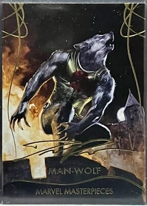 2020 Marvel Masterpieces Man-Wolf Gold Foil Signature Series #4 - Picture 1 of 2