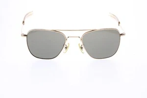 1977 VTG American Optical Corp Military Aviator Gold Frames MIL-S-25948 HGU-4/P - Picture 1 of 14