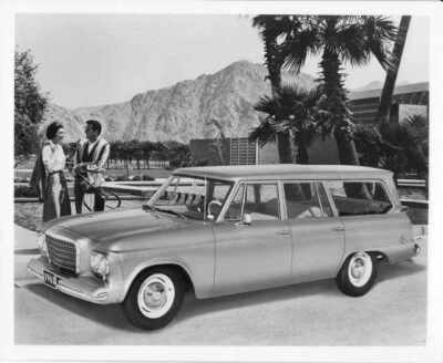1963 Studebaker Fixed Top Standard Station Wagon Press Photo and Release 0041 - Image 1 of 2