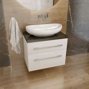 Aufsatzwaschbecken BARCO, oval (630×420×160 mm) glänzend weiß Sanitärkeramik Bad - Bild 1 von 5