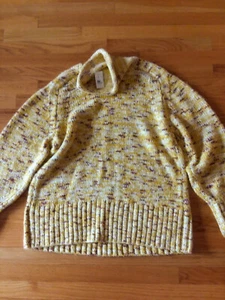 SUÉTER DE CUELLO DE TORTUGA LOU & GREY TALLA MEDIANA MULTICOLOR NUEVO CON ETIQUETAS - Imagen 1 de 5