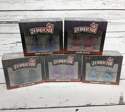 5 Zombicide promo miniature figures NEW Marvin Rick Adriana Claudia Charles CMON - Image 1 of 4