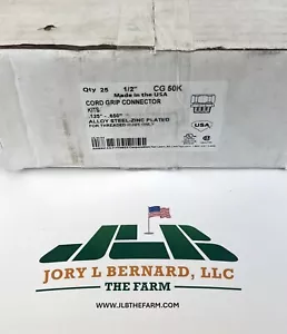 AMERICAN FITTINGS, CG50K, BOX OF 25 CORD GRIP CONNECTOR KIT 1/2" .125-.650 NEW S - Picture 1 of 6