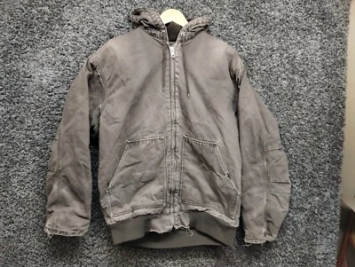 VTG Lakin McKey Trading Canvas Jacket Men LT Large Tall Brown Hooded Lined KEY - Image 1 of 4