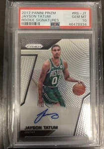 2017/2018 Panini Prizm Rookie Signatures Jayson Tatum #RS-JT PSA 10 AUTO GEM MT! - Picture 1 of 2