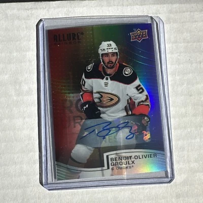 2021-22 Upper Deck Allure Benoit-Olivier Groulx Full Rainbow Rookie Auto R-26 - Image 1 of 2