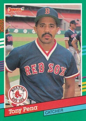 1991 Donruss #456 Tony Pena MLB Boston Red Sox + (Yes 4 Free Mystery Cards) - Image 1 of 2