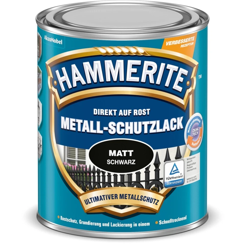 HAMMERITE Metall-Schutzlack 250ml o. 750ml versch. Farben Rostschutz Schutzlack - Bild 1 von 1