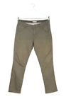 NILE Sweatpants Denim Look Logo Patch M olive grey