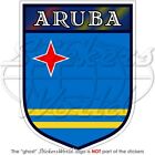 ARUBA Shield Caribbean Antilles, Aruban 100mm (4") Vinyl Bumper Sticker Decal