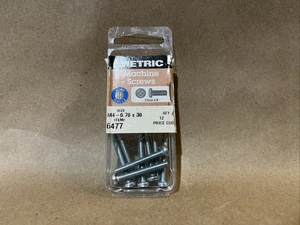 Lote de 12 - Tornillos de máquina métricos M4-0,70x30 6477 - Imagen 1 de 3