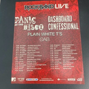 Rockband Live PANIC at the DISCO Dashboard revista confesional anuncio de gira de conciertos - Imagen 1 de 8