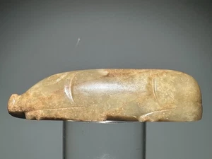 Raro Han Dy Antiguo Jade Tallado Cerdo Diseño "Shou Wo 手握" Estatua "Ba Jian" L 10.9 cm - Imagen 1 de 24