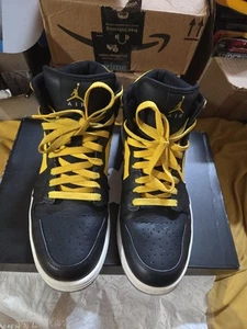 AIR JORDAN 1 PHAT BLACK STELTH-SPD GELB/WEISS HERRENSCHUH GRÖSSE 12 MIT KARTON - Bild 1 von 10