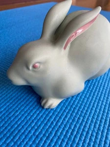 Estatua de cerámica de conejo Kutani ware 6,2 pulgadas de ancho estatuilla japonesa - Imagen 1 de 15