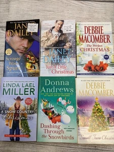 Lot of 6 Paperback Christmas Holiday Romance Contemporary Women's Fiction 6539 - Bild 1 von 17