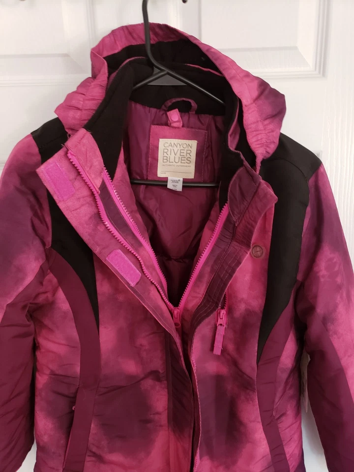 Brand New Women's/Girls Canyon River Blues Hooded Winter Ski Jacket Size L 14 - Image 1 of 4