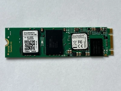 Swissbit X-60m2 200GB M.2 SATA SSD 2280 Gen3 6Gb/s - Image 1 of 3