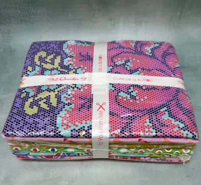 Free Spirit Tula Pink Deja Vu Parisville One Yard Bundle 8 Fabrics Sealed - Image 1 of 2