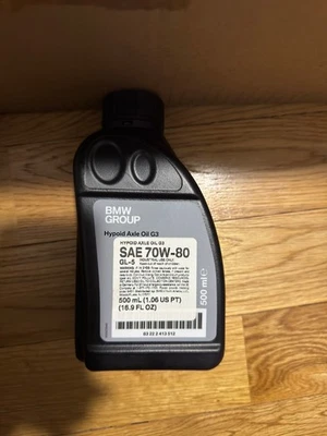 Подлинное гипоидное масло для оси BMW G3 70w-80 GL-5 16,9 жидких унций 83222413512 - Изображение 1 из 2