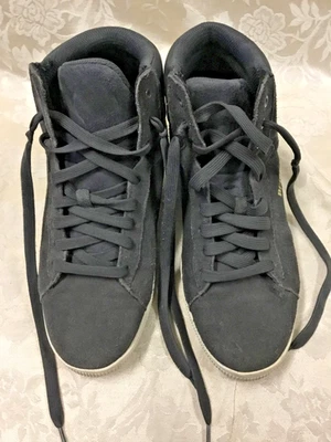 Puma Suede Hidden Wedge 8.5 Shoe Sneaker Gray 357246-10 Vikky leather sneaker - Image 1 of 4