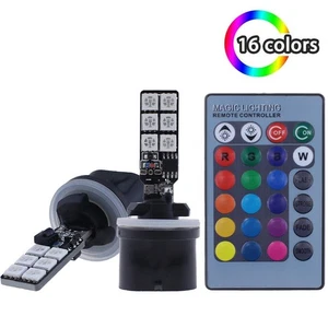 Good High Quality Light Bulbs LED 880 RGB LED Flashing Mode Remote Control - Picture 1 of 12