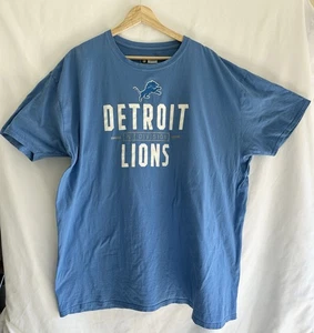 NFL Team Apparel Men's 3x Detroit Lions T-shirt Tee Blue Short Sleeve - Picture 1 of 4