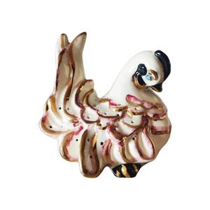Vtg MCM Early Kay Finch CA Pottery Ceramic Biddy Hen Figurine Toothpick Holder - Picture 1 of 9