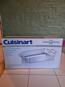 Cuisinart Classic Edelstahl Kochgeschirr 13,5" Lasagne/Bräter Neu - Bild 1 von 8