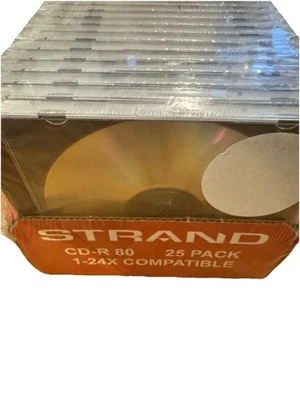 CD-R 80 Discs Strand x 25 Compatible 1-24x. NEW - Image 1 of 4