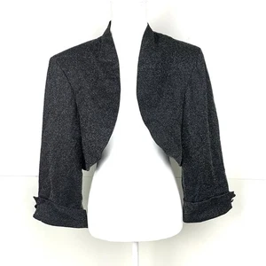 JR Nites Carol Lin Women XL Approx Open Bolero Jacket Metallic Fairy Whimsigoth - Picture 1 of 13