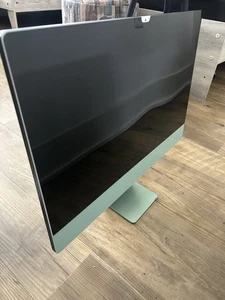 Apple iMac 24" (256GB SSD, Apple M1, 3.20GHz, 8GB, 8-Core GPU) Blue - MGPK3LL/A  - Picture 1 of 8