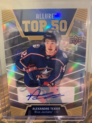 2019-20 Upper Deck Allure - Top 50 #T50-40 Alexandre Texier Auto (RC) - Image 1 of 2