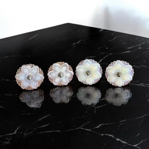 Antique Curtain Tie Back Opalescent Glass two pairs available - Picture 1 of 9