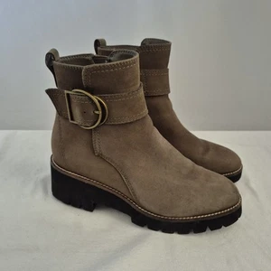Blondo Stivali Donna 7.5M Impermeabili Pugnale Moda, Camoscio Taupe Scuro - Foto 1 di 13
