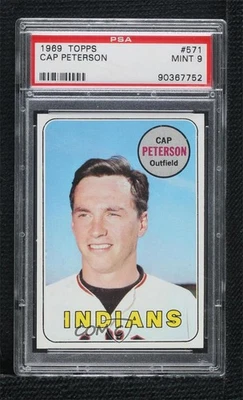 1969 Topps High # Cap Peterson #571 PSA 9 MINT - Image 1 of 2