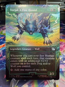 Torgal, A Fine Hound - Magic: Final Fantasy U 0345 Borderless Foil - Picture 1 of 2