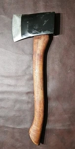 Vintage  PLUMB Scout Axe Hatchet Original Handle 17" W/ 3"x6.5" Head - Picture 1 of 6