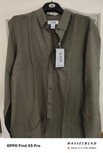 Oxford Shirt - Penguin -  Size XL - Dusty Olive - BNWT - Picture 1 of 3