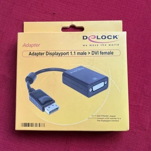 Delock Adapter Displayport auf DVI Neu - Bild 1 von 3