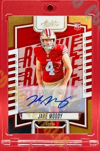 Jake Moody AUTOGRAPHED ABSOLUTE PANINI SP CARD 49ERS MINT - Picture 1 of 4