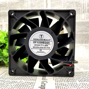 Motori PEERLESS DF1238B24H DC24V 1.60A 12cm Inverter Ventilatore Alto Volume Aria 2 Fili - Foto 1 di 6