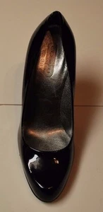 Nuevos Hermosos Zapatos de Bomba Patente Negra 6-1/2 B - Imagen 1 de 4